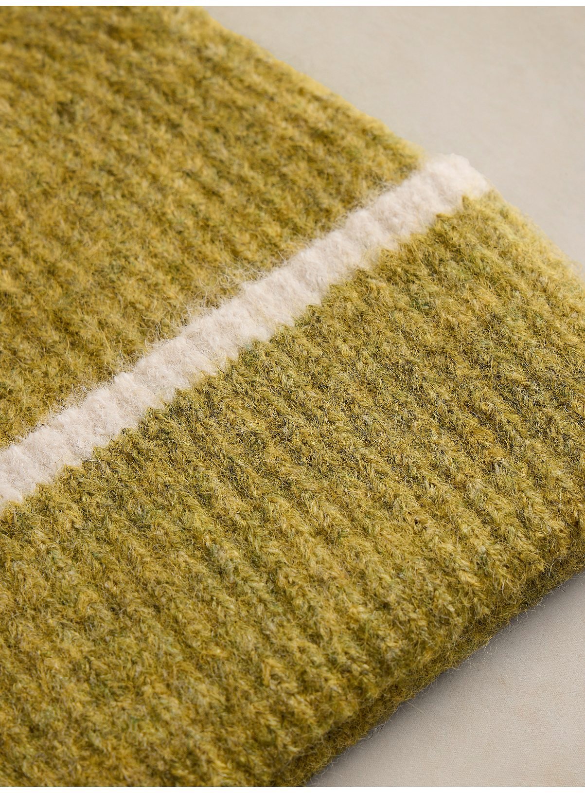 WHITE STUFF Emma Colourblock Beanie One Size - Image 2 thumbnail